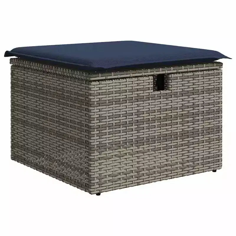vidaXL Salon de jardin avec coussins 8 pcs Résine tressée marron
