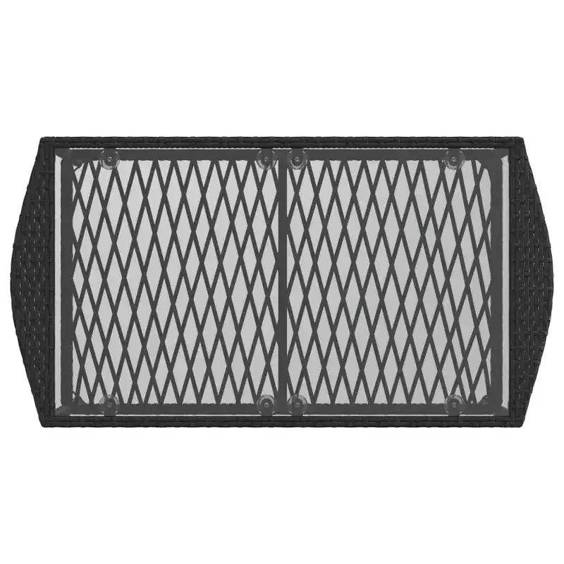 vidaXL Ensemble de canapés de jardin noir, blanc crème
