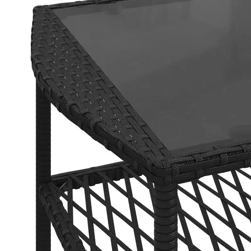 vidaXL Ensemble de canapés de jardin noir, blanc crème
