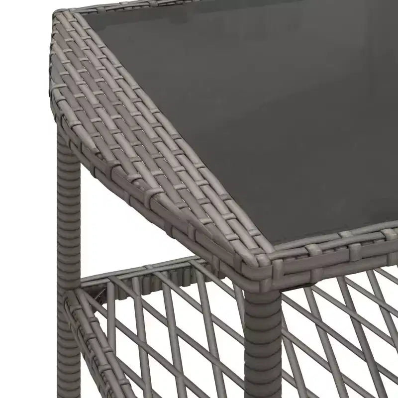 vidaXL Ensemble de canapés de jardin noir, blanc crème