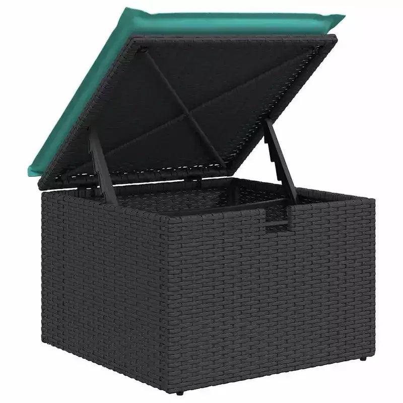 vidaXL Salon de jardin avec coussins 9 pcs Résine tressée marron