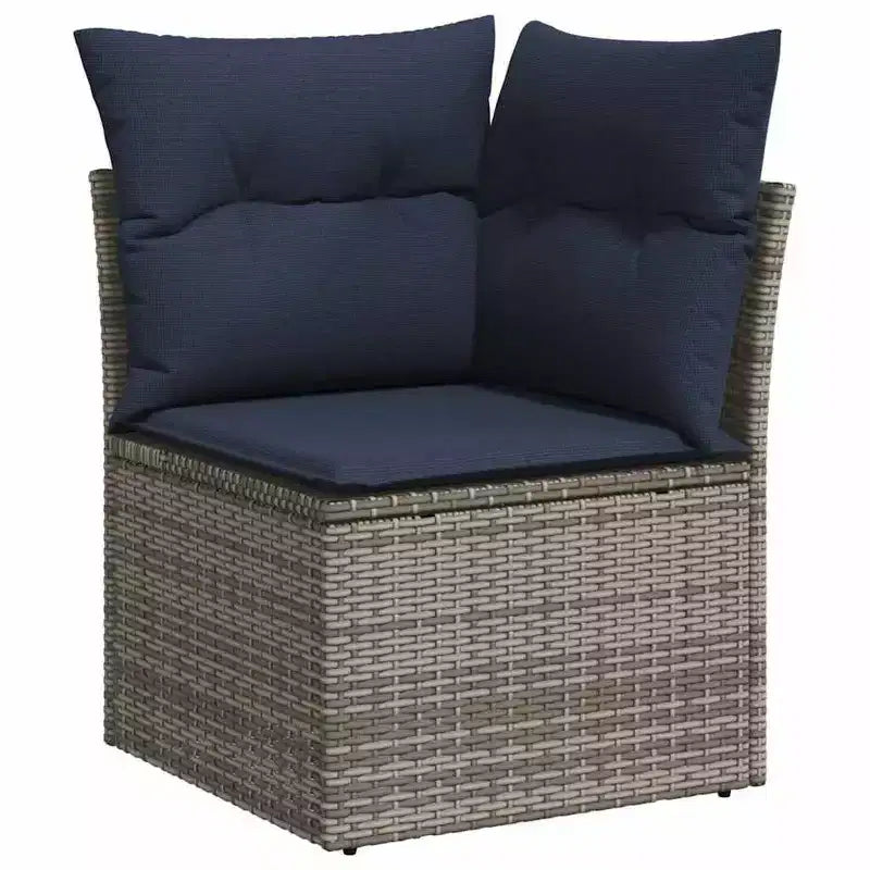 vidaXL Salon de jardin avec coussins 5 pcs Résine tressée