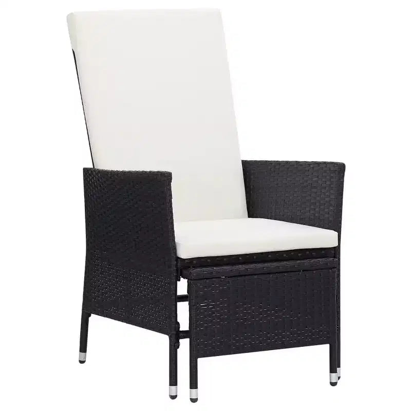 vidaXL Salon de jardin 2 pièces canapé chaise avec table basse résine tressée