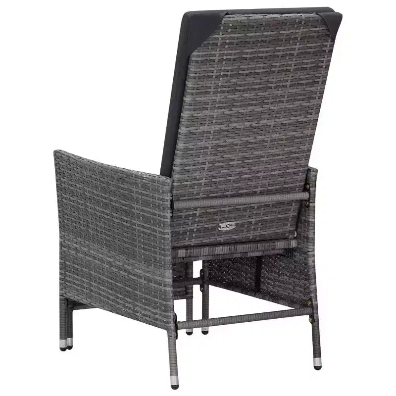 vidaXL Salon de jardin 2 pièces canapé chaise avec table basse résine tressée