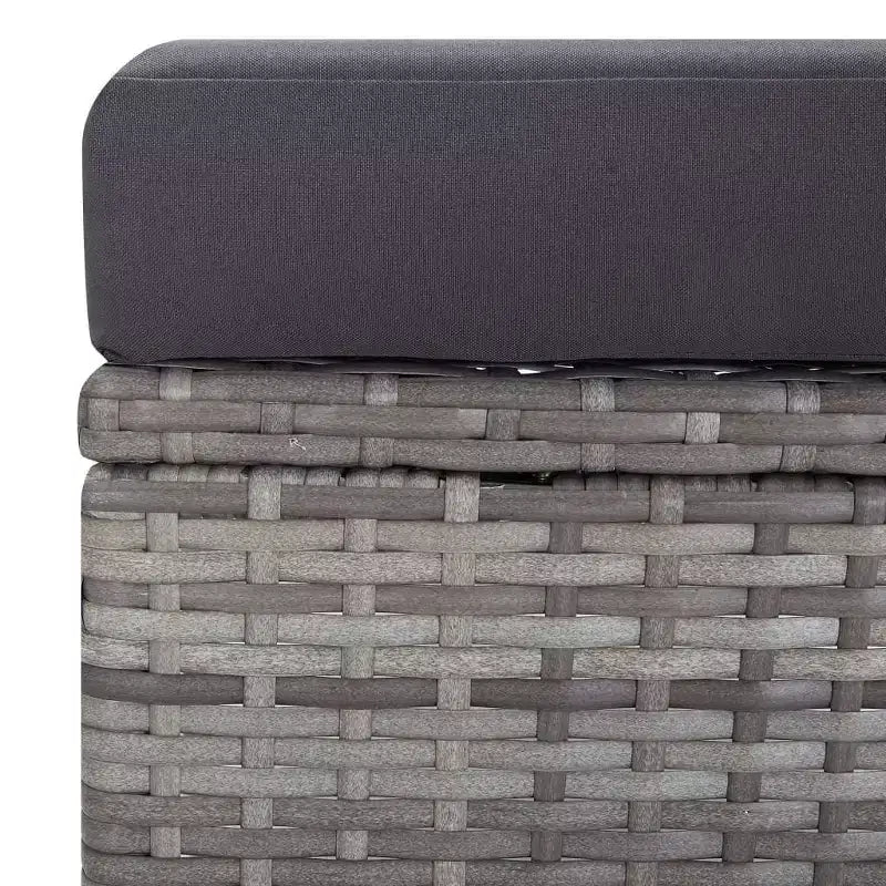 vidaXL Salon de jardin 2 pièces canapé chaise avec table basse résine tressée