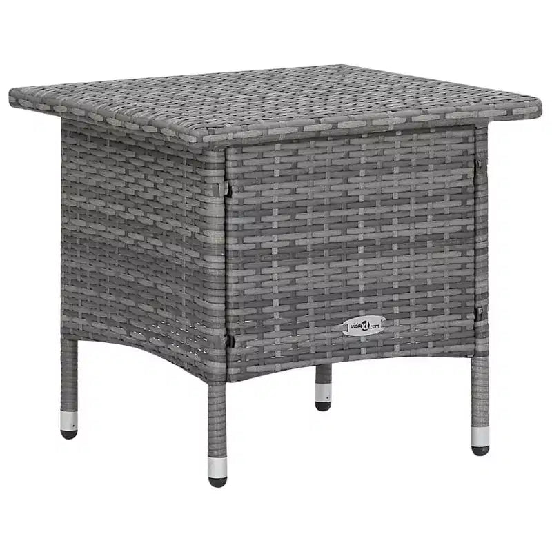 vidaXL Salon de jardin 2 pièces canapé chaise avec table basse résine tressée