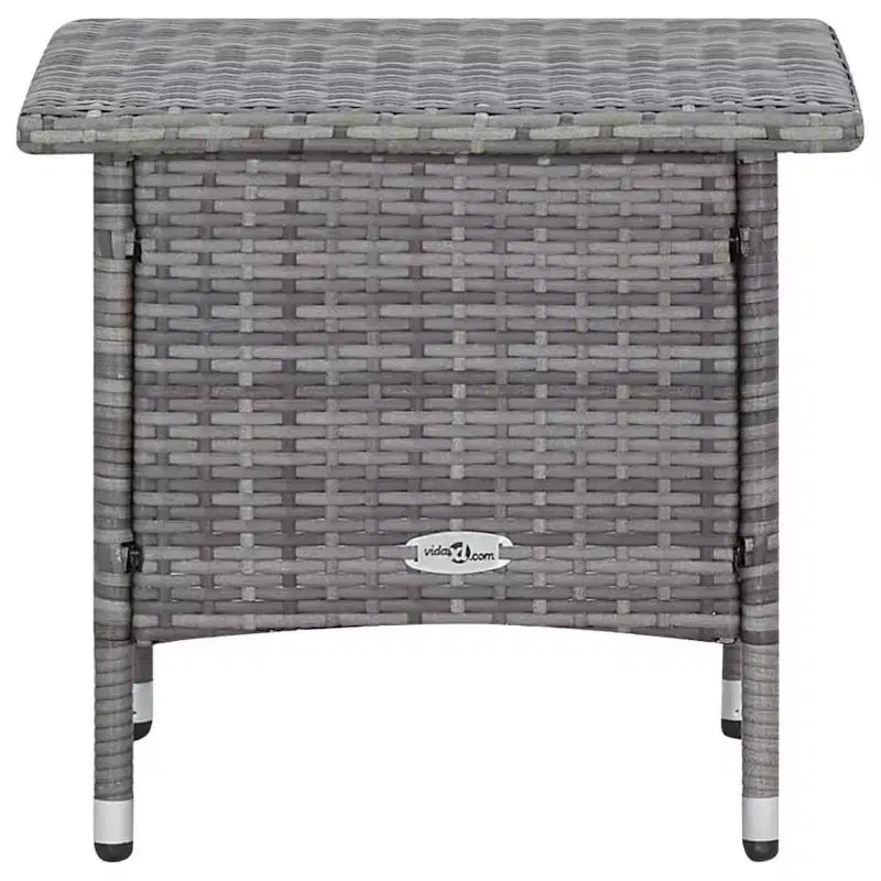 vidaXL Salon de jardin 2 pièces canapé chaise avec table basse résine tressée