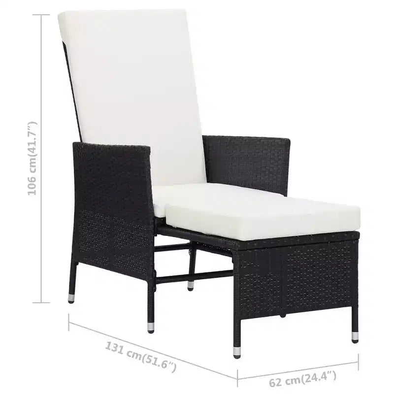 vidaXL Salon de jardin 2 pièces canapé chaise avec table basse résine tressée