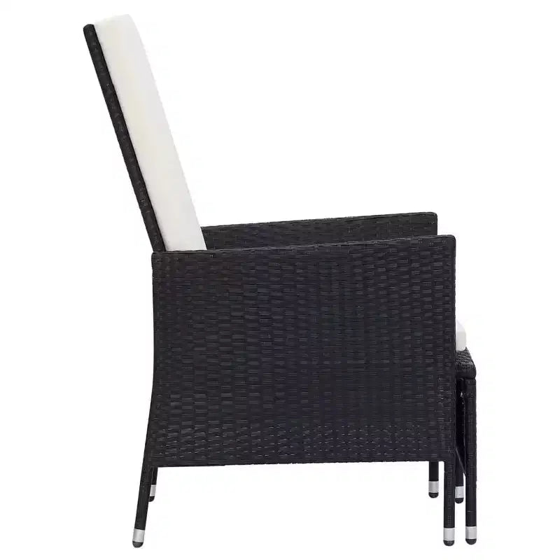 vidaXL Salon de jardin 2 pièces canapé chaise avec table basse résine tressée