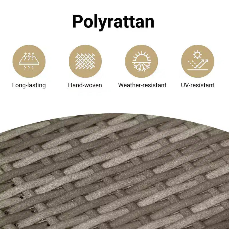 vidaXL Ensemble de canapés de jardin 10 pièces avec coussins, sectionnel d'extérieur en résine tressée, plusieurs coloris