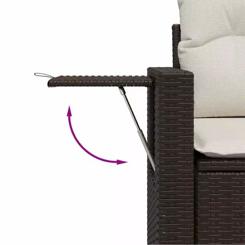 vidaXL Salon de jardin 11 pièces en résine tressée avec coussins