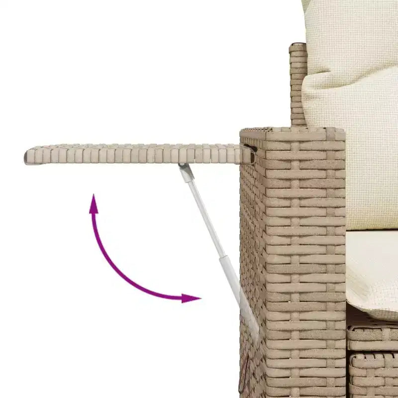 vidaXL Salon de jardin 11 pièces en résine tressée avec coussins