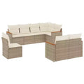 vidaXL Salon de jardin 9 pièces en poly rotin avec coussins, canapé d'extérieur modulaire, plusieurs coloris et modèles disponibles