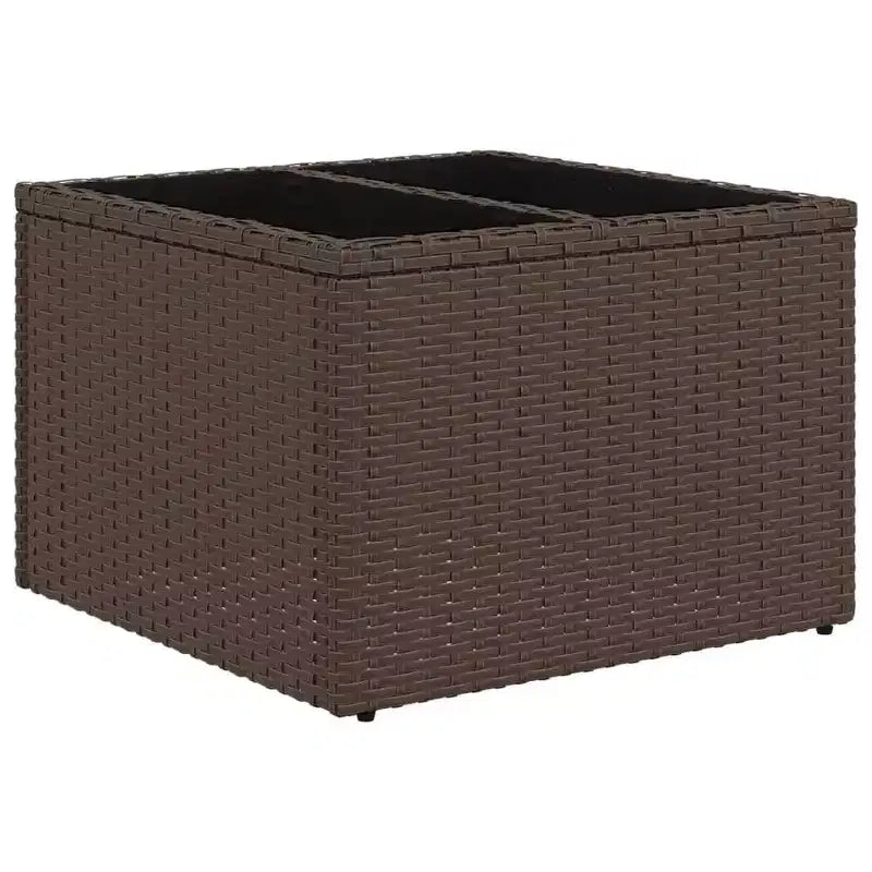 vidaXL Salon de jardin 6 pièces avec coussins en résine tressée marron