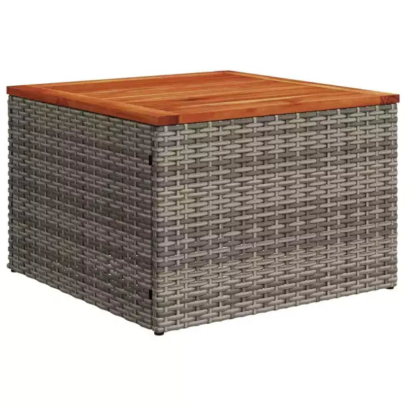 vidaXL Salon de jardin 8 pièces avec coussins en résine tressée gris