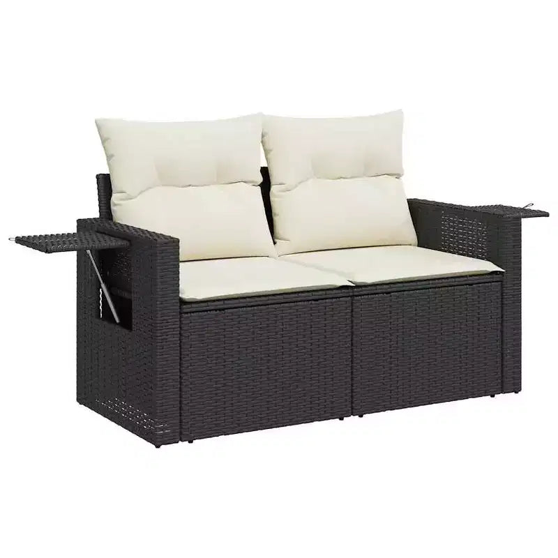 vidaXL Salon de jardin avec coussins 8 pièces en résine tressée