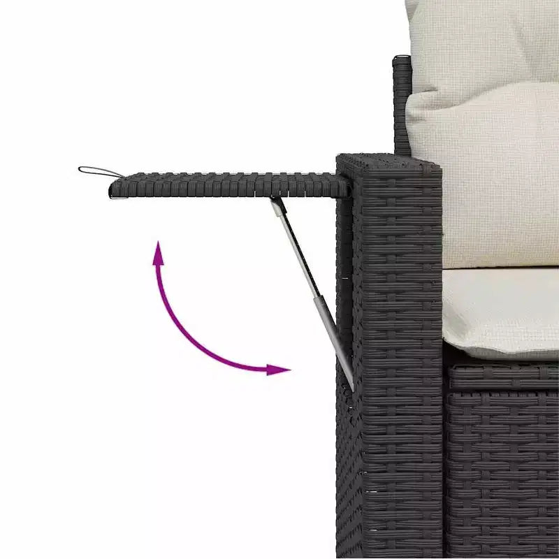vidaXL Salon de jardin avec coussins 8 pièces en résine tressée