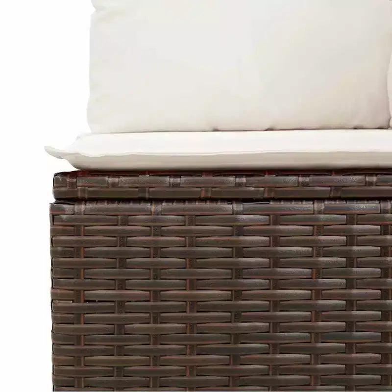 vidaXL Salon de jardin 10 pièces avec coussins, sectionnel d'extérieur en rotin synthétique, plusieurs coloris et modèles