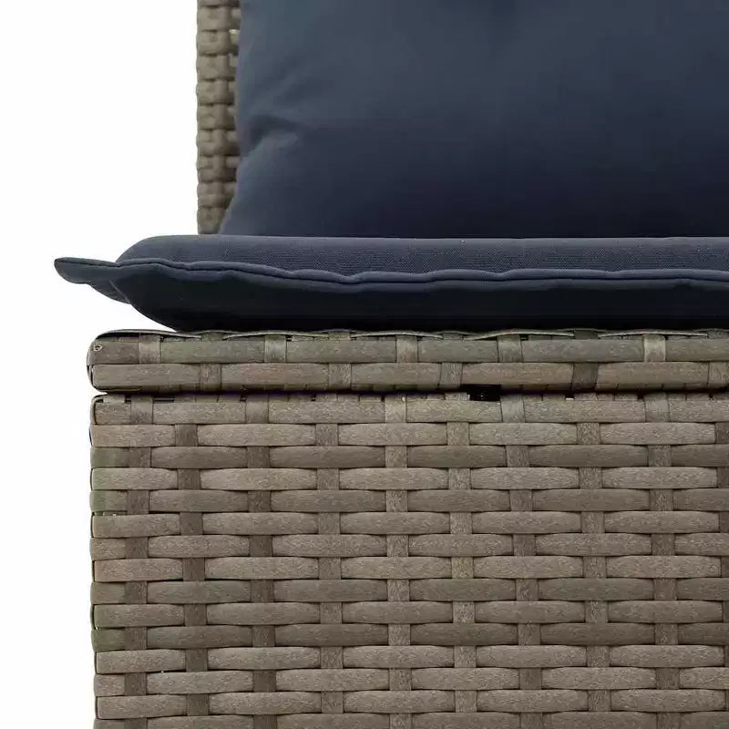 vidaXL Ensemble de canapé de jardin 7 pièces avec coussins résine tressée