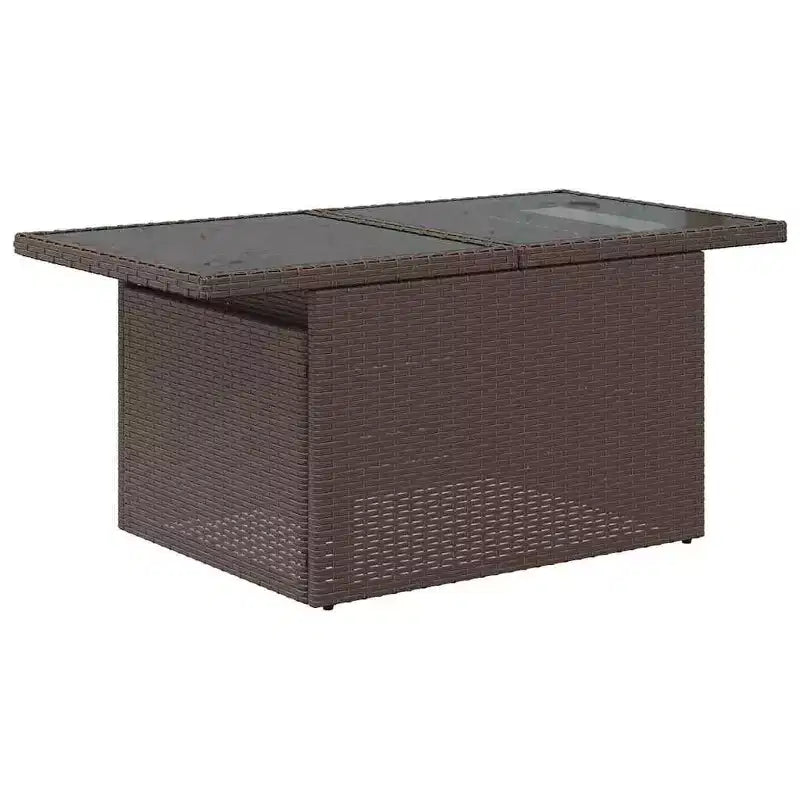 vidaXL Salon de jardin avec coussins et table d'extérieur 7 pièces en résine tressée