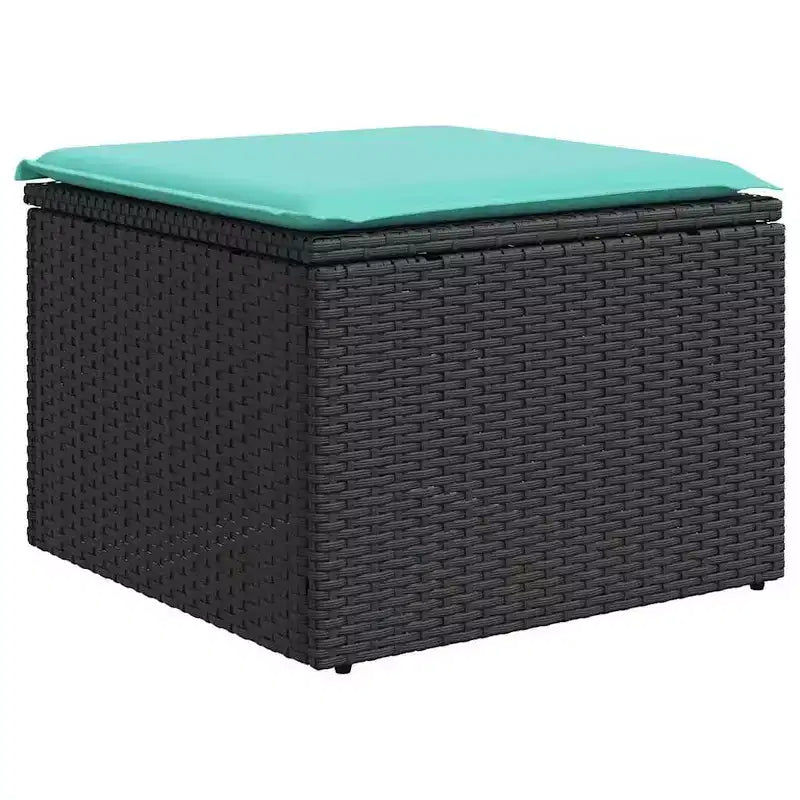 vidaXL Salon de jardin avec coussins et table d'extérieur 7 pièces en résine tressée