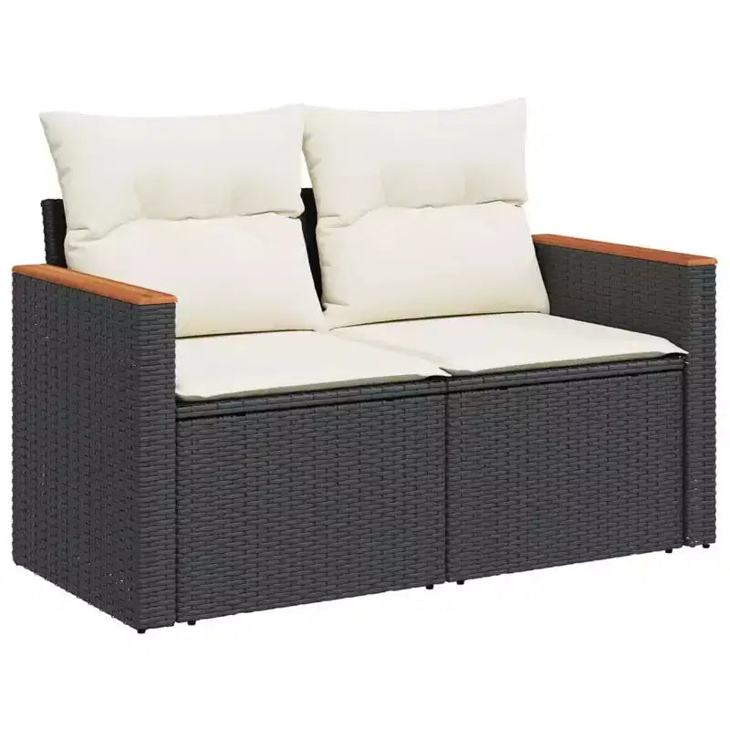 vidaXL Ensemble de canapés de jardin 12 pièces avec coussins en résine tressée, ensemble de conversation modulaire d'extérieur