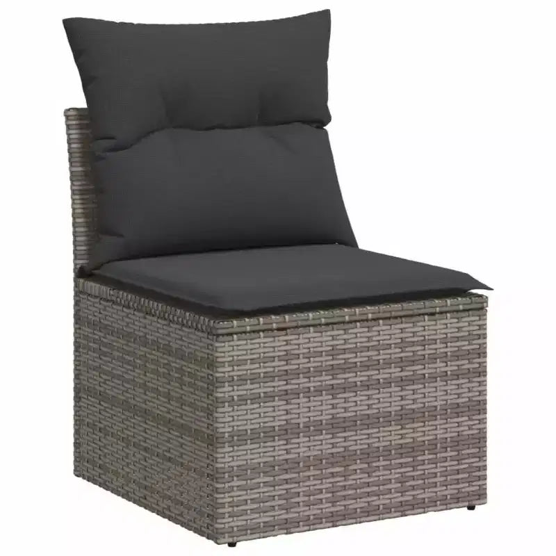 vidaXL Ensemble de canapés de jardin 12 pièces avec coussins en résine tressée, ensemble de conversation modulaire d'extérieur