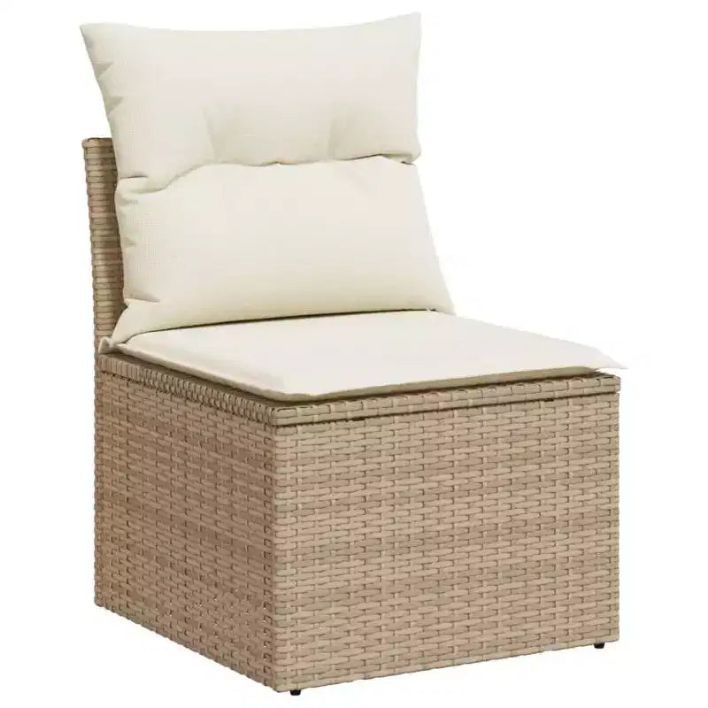 vidaXL Ensemble de canapés de jardin 12 pièces avec coussins en résine tressée, ensemble de conversation modulaire d'extérieur