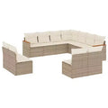 vidaXL Ensemble de canapés de jardin 12 pièces avec coussins en résine tressée, ensemble de conversation modulaire d'extérieur