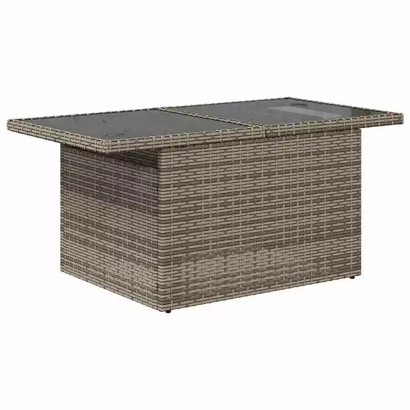 vidaXL Salon de jardin 5 pièces avec coussins en résine tressée