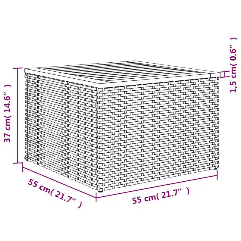 vidaXL Salon de jardin 9 pcs avec coussins résine tressée