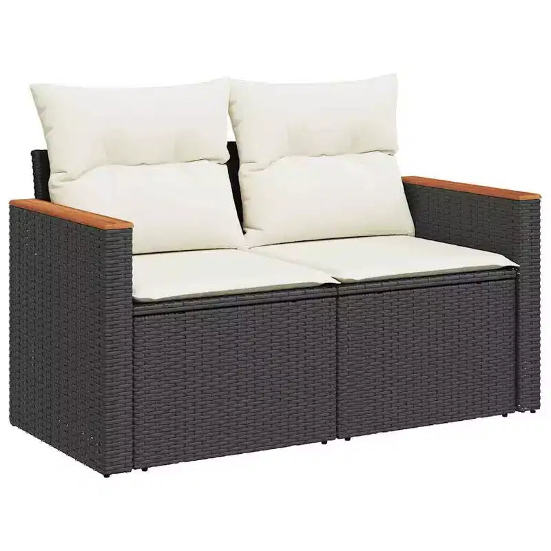 vidaXL Salon de jardin 8 pièces en résine tressée avec coussins