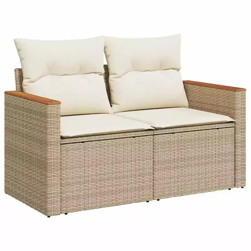 vidaXL Salon de jardin 8 pièces en résine tressée avec coussins