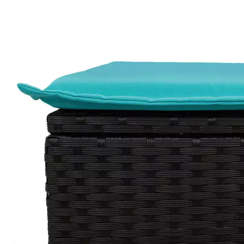 vidaXL Salon de jardin 9 pcs avec coussins résine tressée