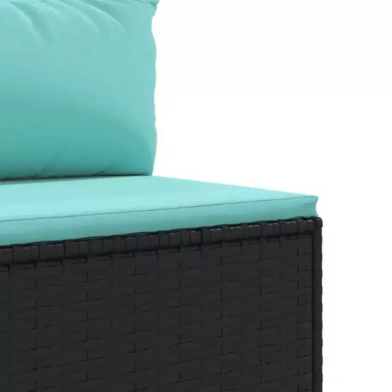 vidaXL Salon de jardin avec coussins 10 pièces en résine tressée