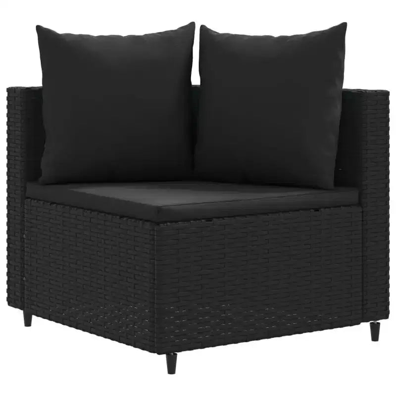 vidaXL Salon de jardin avec coussins 10 pièces en résine tressée