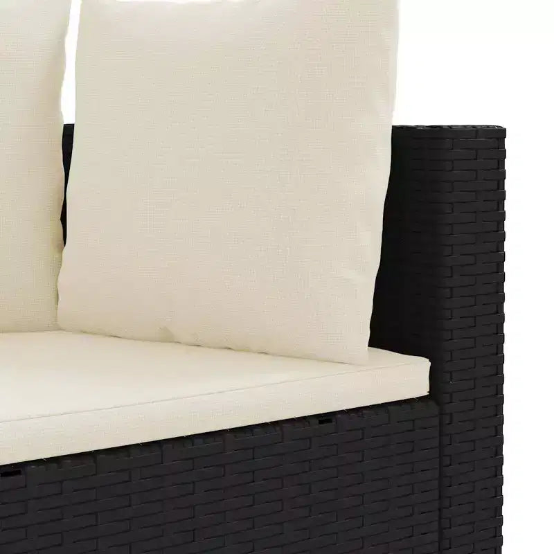 vidaXL Salon de jardin avec coussins 10 pièces en résine tressée