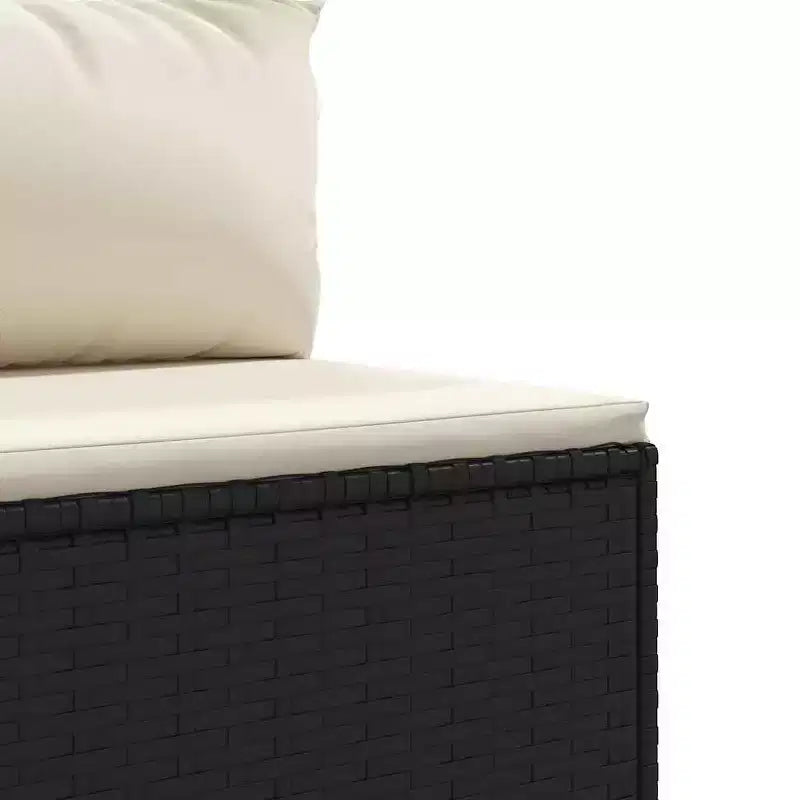 vidaXL Salon de jardin avec coussins 10 pièces en résine tressée