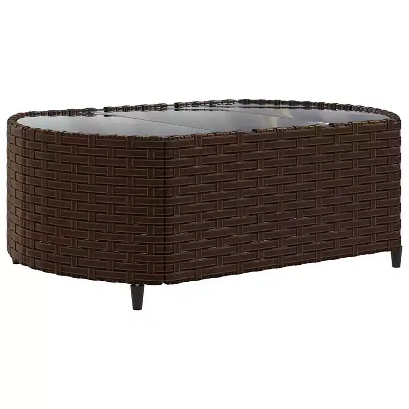vidaXL Salon de jardin avec coussins 10 pièces en résine tressée