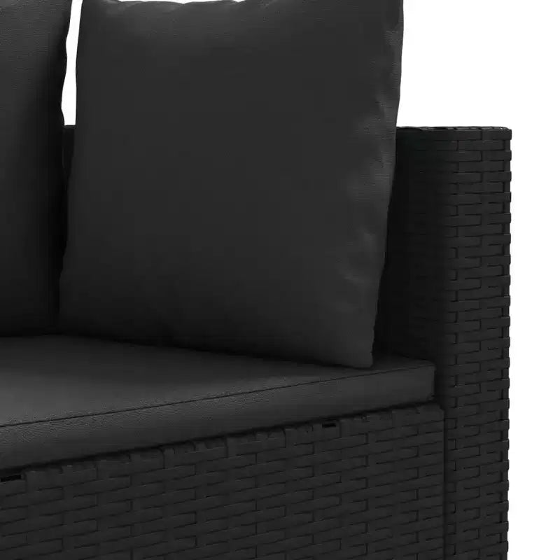 vidaXL Salon de jardin avec coussins 10 pièces en résine tressée
