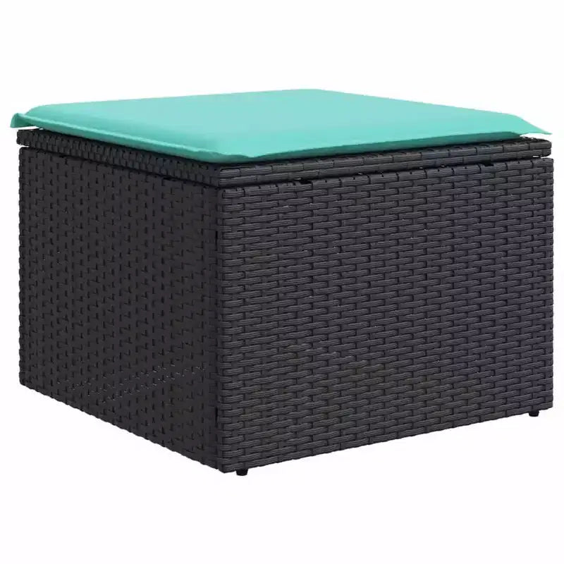 vidaXL Salon de jardin avec coussins Ensemble de canapés modulables d'extérieur 8 pièces en résine tressée