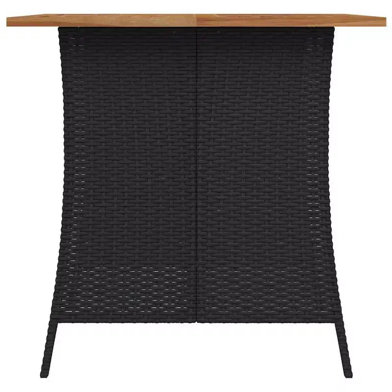 vidaXL Ensemble de salle à manger d'extérieur 5 pièces avec coussins en rotin synthétique noir