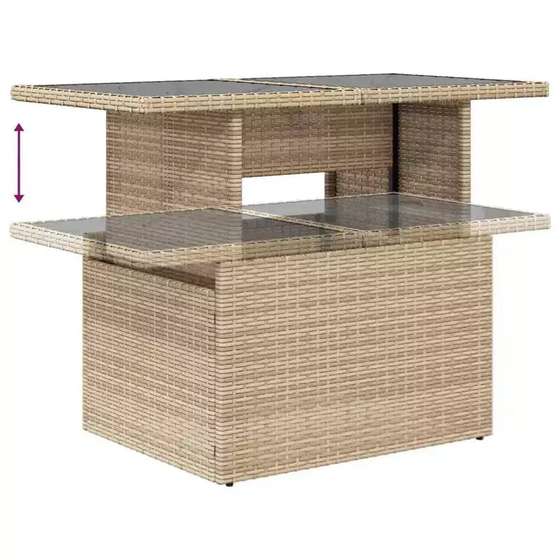vidaXL Ensemble de canapés de jardin en résine tressée 5 pièces