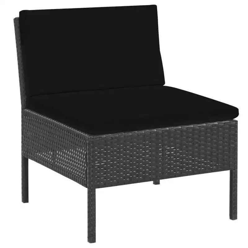 vidaXL Salon de Jardin Modulable 6 Pièces avec Table Basse Résine Tressée