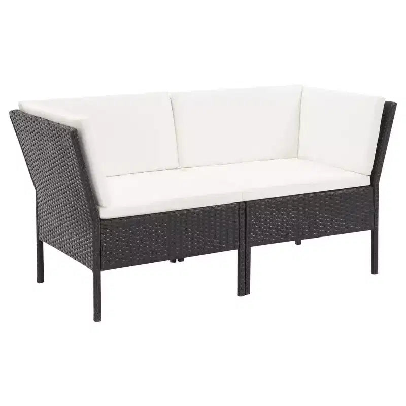 vidaXL Salon de Jardin Modulable 6 Pièces avec Table Basse Résine Tressée
