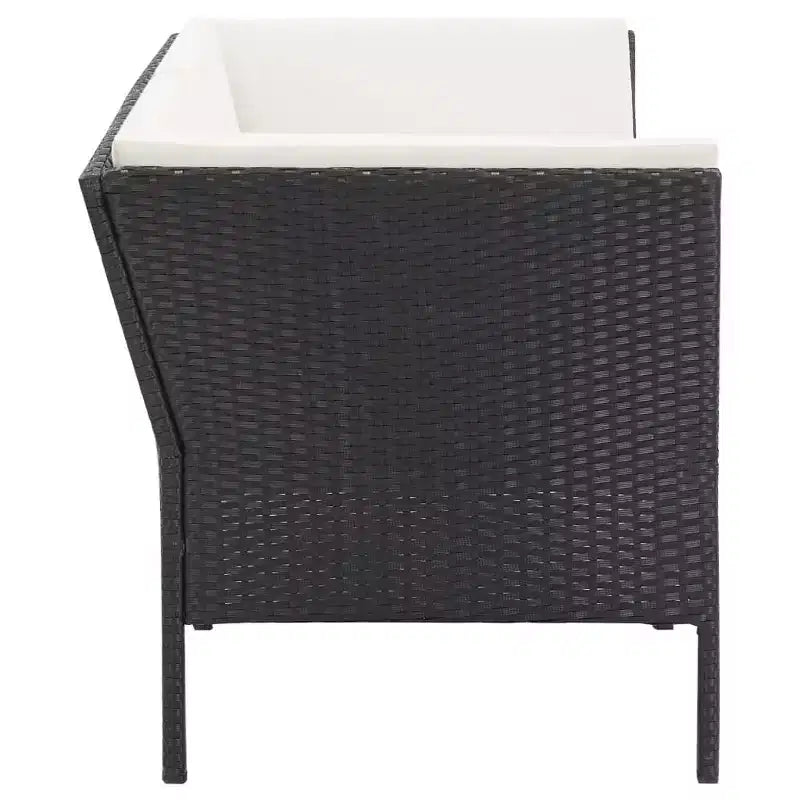 vidaXL Salon de Jardin Modulable 6 Pièces avec Table Basse Résine Tressée