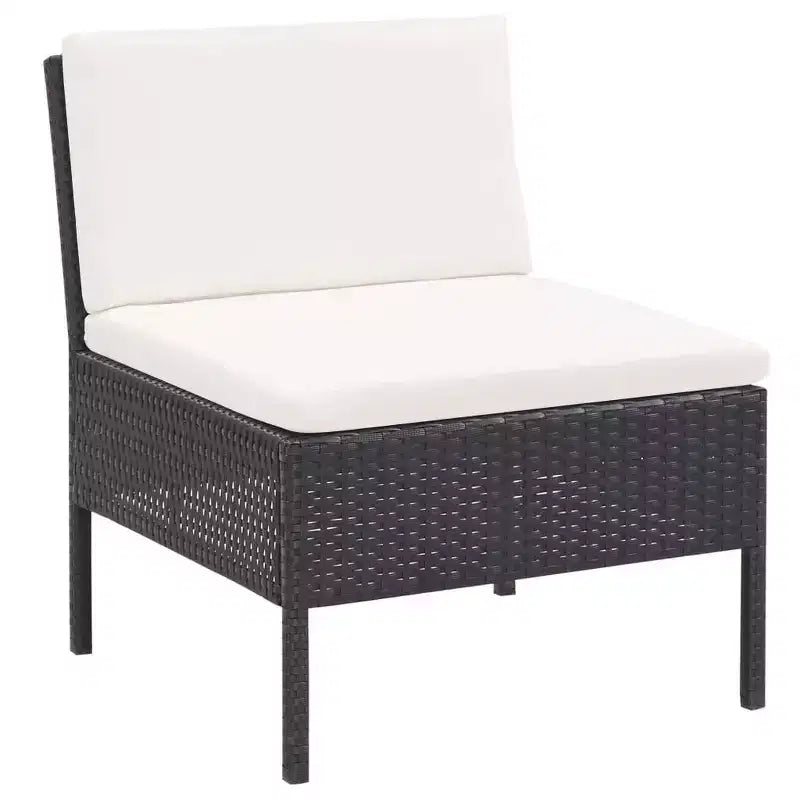 vidaXL Salon de Jardin Modulable 6 Pièces avec Table Basse Résine Tressée