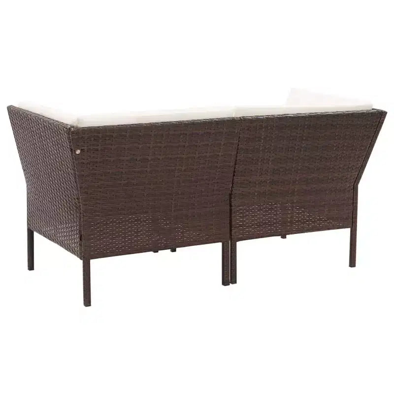 vidaXL Salon de Jardin Modulable 6 Pièces avec Table Basse Résine Tressée