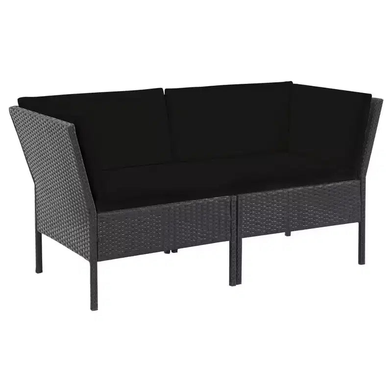 vidaXL Salon de Jardin Modulable 6 Pièces avec Table Basse Résine Tressée