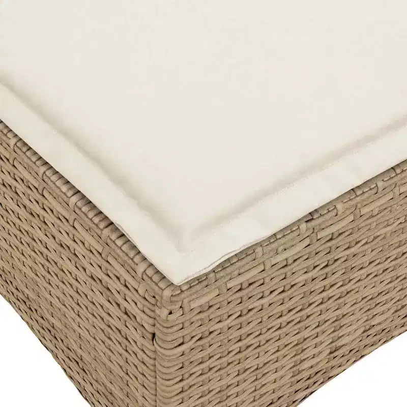 vidaXL Ensemble de canapés de jardin 3 pièces avec coussins Canapé d'angle en poly rotin